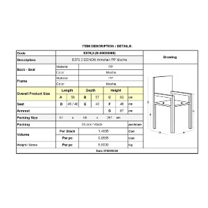 woo-40161 DENON ΠΟΛΥΘΡΟΝΑ ΣΤΟΙΒΑΖΟΜΕΝΗ PP-UV ΚΑΦΕ MOCHA