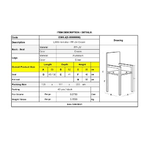 woo-40345_e-00008658_9-huge LARA ΠΟΛΥΘΡΟΝΑ DINING ΣΤΟΙΒΑΖΟΜΕΝΗ, ALU SILVER, PP - UV PROTECTION ΑΠΟΧΡΩΣΗ ΕΚΡΟΥ
