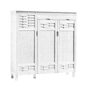 woo-40460_e-00023461-huge ΠΑΠΟΥΤΣΟΘΗΚΗ - ΝΤΟΥΛΑΠΙ 3 ΠΟΡΤΕΣ ΜΕ 1 ΣΥΡΤΑΡΙ ΑΠΟΧΡΩΣΗ ΑΣΠΡΟ