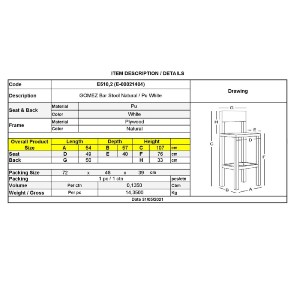 woo-40702_e-00021404_9-huge GOMEZ ΣΚΑΜΠΟ BAR ΜΕ ΠΛΑΤΗ, ΑΠΟΧΡΩΣΗ ΦΥΣΙΚΟ, PU ΑΣΠΡΟ, ΠΕΡΙΣΤΡΕΦΟΜΕΝΟ