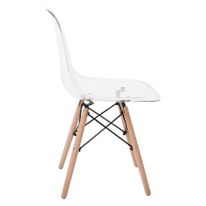 woo-41051 ART WOOD ΚΑΡΕΚΛΑ ΤΡΑΠΕΖΑΡΙΑΣ - ΚΟΥΖΙΝΑΣ, ΠΟΔΙΑ ΟΞΙΑ, ΚΑΘΙΣΜΑ PET CLEAR - 1 STEP K/D