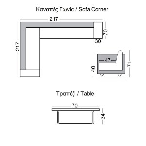 woo-41102 MEXICO SET ΣΑΛΟΝΙ ΚΗΠΟΥ ΚΑΝΑΠΕΣ ΓΩΝΙΑ + ΤΡΑΠΕΖΑΚΙ ALU ΑΣΠΡΟ, ΜΑΞΙΛΑΡΙΑ ΓΚΡΙ