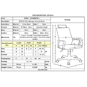 woo-41848_e-00009703_9-huge BF9100 ΠΟΛΥΘΡΟΝΑ ΓΡΑΦΕΙΟΥ ΔΙΕΥΘΥΝΤΗ, MESH ΜΑΥΡΟ, ΜΠΡΑΤΣΑ UP-DOWN