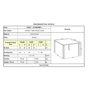 woo-42718_e-00023602_9-huge LUGANO ΤΡΑΠΕΖΑΚΙ ΒΟΗΘΗΤΙΚΟ ΞΑΠΛΩΣΤΡΑΣ, ΞΥΛΟ ACACIA ΑΠΟΧΡΩΣΗ ΦΥΣΙΚΟ