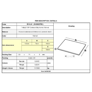 woo-42908_e-00023705_9-huge CONTRACT SLIQ NORMAL ΕΠΙΦΑΝΕΙΑ ΤΡΑΠΕΖΙΟΥ, ΑΠΟΧΡΩΣΗ WALNUT