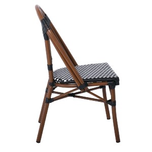 woo-42921 PARIS ΚΑΡΕΚΛΑ BISTRO ΑΛΟΥΜΙΝΙΟ ΚΑΡΥΔΙ, WICKER ΜΑΥΡΟ - ΑΣΠΡΟ, ΣΤΟΙΒΑΖΟΜΕΝΗ
