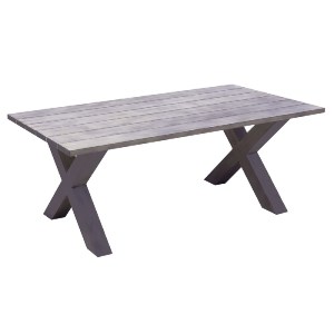 woo-43494 ALLEY ΤΡΑΠΕΖΙ DINING ΚΗΠΟΥ-ΒΕΡΑΝΤΑΣ ALU GREY