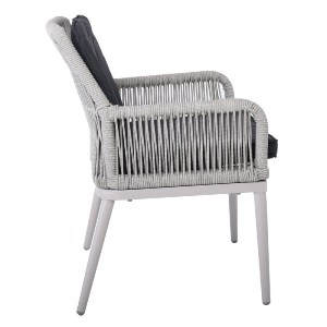 woo-43548 ALLEY ΠΟΛΥΘΡΟΝΑ ΤΡΑΠΕΖΑΡΙΑΣ ΚΗΠΟΥ ALU, ROPE GREY 6MM, ΜΑΞΙΛΑΡΙΑ ΑΝΘΡΑΚΙ