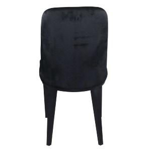 woo-44367 CASTER ΚΑΡΕΚΛΑ ΤΡΑΠΕΖΑΡΙΑΣ ΚΟΥΖΙΝΑΣ, ΜΕΤΑΛΛΟ ΒΑΦΗ ΜΑΥΡΟ ΥΦΑΣΜΑ VELURE ΜΑΥΡΟ