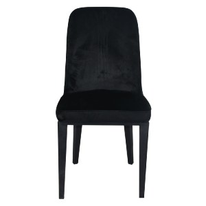 woo-44368 CASTER ΚΑΡΕΚΛΑ ΤΡΑΠΕΖΑΡΙΑΣ ΚΟΥΖΙΝΑΣ, ΜΕΤΑΛΛΟ ΒΑΦΗ ΜΑΥΡΟ ΥΦΑΣΜΑ VELURE ΜΑΥΡΟ