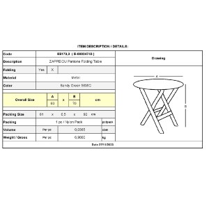 woo-45372_e-00024743_9-huge ΖΑΠΠΕΙΟΥ PANTONE ΤΡΑΠΕΖΙ ΠΤΥΣΣΟΜΕΝΟ, ΜΕΤΑΛΛΟ ΒΑΦΗ SANDY GREEN 5635C