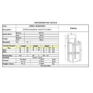 woo-45418_e-00024294_9-huge MODA ΣΚΑΜΠΟ BAR-PRO ΣΤΟΙΒΑΖΟΜΕΝΟ, PP-UV PROTECTION ΑΠΟΧΡΩΣΗ ΑΣΠΡΟ