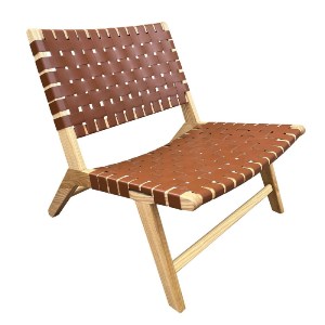 woo-45665 DUNE LOUNGE ΚΑΡΕΚΛΑ, ΞΥΛΟ ΑΠΟΧΡΩΣΗ ΦΥΣΙΚΟ, ΚΑΘΙΣΜΑ-ΠΛΑΤΗ ΙΜΑΝΤΕΣ PU ΚΑΦΕ
