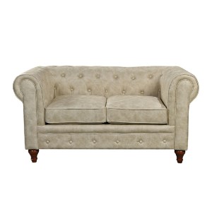 woo-45843 CHESTERFIELD KΑΝΑΠΕΣ 2ΘΕΣΙΟΣ ΣΑΛΟΝΙΟΥ - ΚΑΘΙΣΤΙΚΟΥ, ΥΦΑΣΜΑ ΑΠΟΧΡΩΣΗ ΜΠΕΖ