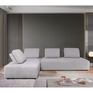 woo-46240 BRISTOL ΚΑΝΑΠΕΣ ΣΑΛΟΝΙΟΥ ΚΑΘΙΣΤΙΚΟΥ ΠΟΛΥΜΟΡΦΙΚΟΣ, ΥΦΑΣΜΑ ΑΝΟΙΧΤΟ ΓΚΡΙ