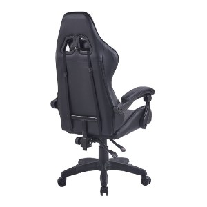 woo-46726 BF7850 GAMING ΠΟΛΥΘΡΟΝΑ ΓΡΑΦΕΙΟΥ ΔΙΕΥΘΥΝΤΗ PU ΜΑΥΡΟ