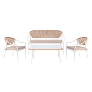 woo-46742_e-00025045_1-huge PALERMO SET ΣΑΛΟΝΙ ΚΗΠΟΥ- ΜΕΤΑΛΛΙΚΟ ΑΣΠΡΟ, WICKER ΦΥΣΙΚΟ :ΤΡΑΠΕΖΙ+2 ΘΕΣΙΟΣ+2 ΠΟΛΥΘΡΟΝΕΣ