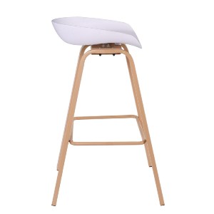 woo-46745_e-00025207_1-huge PENT ΣΚΑΜΠΟ BAR, ΜΕΤΑΛΛΟ ΒΑΦΗ ΦΥΣΙΚΟ, PP ΑΣΠΡΟ