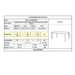 woo-46771_e-00025201_9-huge DALIN ΤΡΑΠΕΖΙ ΤΡΑΠΕΖΑΡΙΑΣ- ΚΟΥΖΙΝΑΣ, ΞΥΛΟ ΑΣΠΡΟ-ΕΠΙΦΑΝΕΙΑ SINTERED STONE WHITE MARBLE