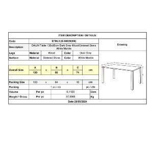 woo-46773_e-00025206_9-huge DALIN ΤΡΑΠΕΖΙ ΤΡΑΠΕΖΑΡΙΑΣ- ΚΟΥΖΙΝΑΣ, ΞΥΛΟ ΓΚΡΙ-ΕΠΙΦΑΝΕΙΑ SINTERED STONE WHITE MARBLE