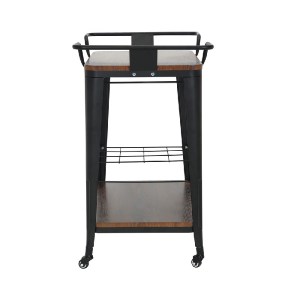 woo-46964 RELIX TROLLEY BAR-PRO ΜΕΤΑΛΛΟ ΒΑΦΗ ΜΑΥΡΟ, MDF ΑΠΟΧΡΩΣΗ ΚΑΡΥΔΙ