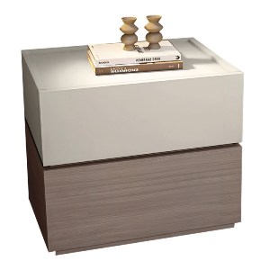 woo-47048 VANITY ΚΟΜΟΔΙΝΟ, ΑΠΟΧΡΩΣΕΩΝ SONOMA OAK & CREAM, ΜΕ ΑΠΟΣΠΩΜΕΝΑ ΧΡΩΜΑΤΙΚΑ ΜΕΡΗ