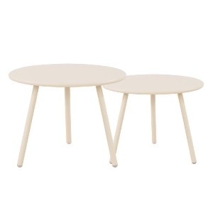 woo-47592 ASTRID SET ΣΑΛΟΝΙ ΚΗΠΟΥ 5ΤΕΜ, PP & ΜΕΤΑΛΛΟ CREAM, ΜΑΞΙΛΑΡΙΑ SANDY GREEN