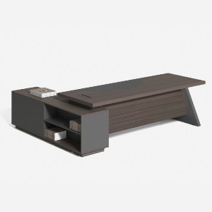 woo-47654 MASTER ΓΡΑΦΕΙΟ ΔΕΞΙΑ ΓΩΝΙΑ, ΑΠΟΧΡΩΣΗ GREY WALNUT