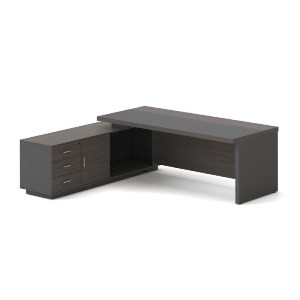 woo-47672 VIP ΓΡΑΦΕΙΟ ΑΡΙΣΤΕΡΗ ΓΩΝΙΑ, ΑΠΟΧΡΩΣΗ GREY WALNUT