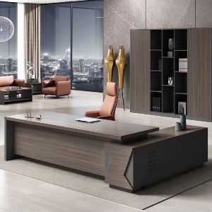 woo-47713 VIP ΓΡΑΦΕΙΟ ΑΡΙΣΤΕΡΗ ΓΩΝΙΑ, ΑΠΟΧΡΩΣΗ GREY WALNUT