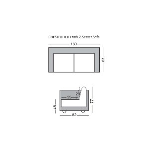 woo-47851_e-00025294_9-huge CHESTERFIELD YORK KΑΝΑΠΕΣ 2ΘΕΣΙΟΣ ΣΑΛΟΝΙΟΥ - ΚΑΘΙΣΤΙΚΟΥ, ΥΦΑΣΜΑ ΑΠΟΧΡΩΣΗ ΜΠΕΖ