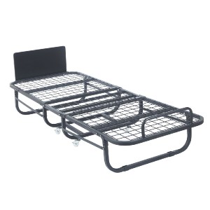 woo-47887 COLMAN ΚΡΕΒΑΤΙ ΠΤΥΣΣΟΜΕΝΟ ΒΟΗΘΗΤΙΚΟ ΜΕΤΑΛΛΟ ΒΑΦΗ ΜΑΥΡΟ, ΣΤΡΩΜΑ 12CM