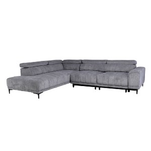 woo-47967 MASSIMO ΚΑΝΑΠΕΣ ΔΕΞΙΑ ΓΩΝΙΑ ΗΛΕΚΤΡΙΚΑ ΣΥΡΟΜΕΝΑ ΚΑΘΙΣΜΑΤΑ, ΥΦΑΣΜΑ WATER REPELLENT ΓΚΡΙ