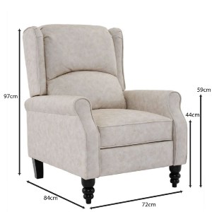 woo-48348 SIMPLE RELAX ΠΟΛΥΘΡΟΝΑ ΜΠΕΡΖΕΡΑ ΣΑΛΟΝΙΟΥ, ΚΑΘΙΣΤΙΚΟΥ, ΥΦΑΣΜΑ ΑΠΟΧΡΩΣΗ ANTIQUE ΕΚΡΟΥ