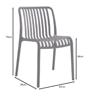 woo-48435 MODA-W ΚΑΡΕΚΛΑ ΣΤΟΙΒΑΖΟΜΕΝΗ, PP - UV PROTECTION, ΑΠΟΧΡΩΣΗ ΑΝΘΡΑΚΙ