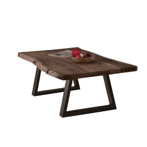 woo-48533 LIZARD SLIM ΤΡΑΠΕΖΙ ΣΑΛΟΝΙΟΥ ΚΑΘΙΣΤΙΚΟΥ, ΜΕΤΑΛΛΟ ΒΑΦΗ ΜΑΥΡΟ, ΞΥΛΟ ΑΚΑΚΙΑ ΚΑΡΥΔΙ