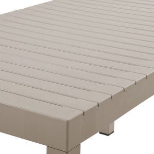 woo-48749 DALTON ΤΡΑΠΕΖΙ ΚΗΠΟΥ-ΒΕΡΑΝΤΑΣ ΜΕΤΑΛΛΟ ΒΑΦΗ ΓΚΡΙ, PP-UV ΓΚΡΙ