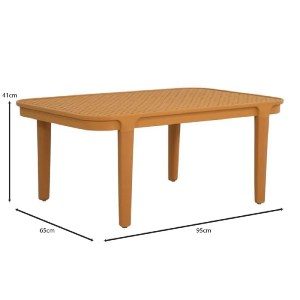 woo-50565 MALAGA SET ΣΑΛΟΝΙ ΚΗΠΟΥ PP-UV ΚΡΟΚΙ: ΚΑΝΑΠΕΣ + 2 ΠΟΛΥΘΡΟΝΕΣ + ΤΡΑΠΕΖΑΚΙ