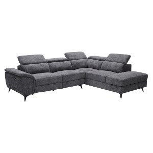 woo-50740 ROMEO ΚΑΝΑΠΕΣ-RELAX, ΑΡΙΣΤΕΡΗ ΓΩΝΙΑ,ΥΦΑΣΜΑ ΓΚΡΙ, ΑΠΟΘ.ΧΩΡΟΣ, ΜΙΑ ΘΕΣΗ ΜΕ ΗΛΕΚΤΡΙΚΗ ΑΝΑΚΛΗΣΗ