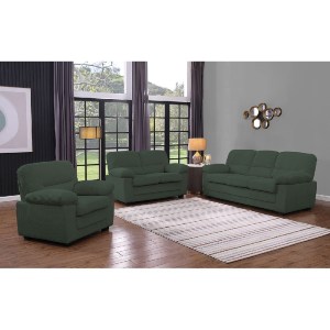 woo-50766 VEGAS SET ΣΑΛΟΝΙ - ΚΑΘΙΣΤΙΚΟ ΠΟΛΥΘΡΟΝΑ-2ΘΕΣΙΟΣ-3ΘΕΣΙΟΣ, ΥΦΑΣΜΑ ΚΟΤΛΕ FOREST GREEN