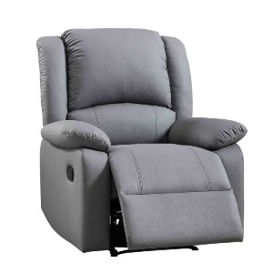 woo-50896 EVA ΠΟΛΥΘΡΟΝΑ RELAX ΣΑΛΟΝΙΟΥ - ΚΑΘΙΣΤΙΚΟΥ, PU ΣΚΟΥΡΟ ΓΚΡΙ
