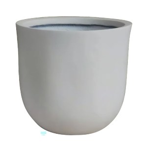 woo-50902 FLOWER POT-18 ΑΠΟΧΡΩΣΗ IVORY WHITE