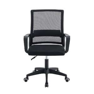 woo-50951 BF2112 ΠΟΛΥΘΡΟΝΑ ΓΡΑΦΕΙΟΥ ΥΦΑΣΜΑ ΜΑΥΡΟ MESH