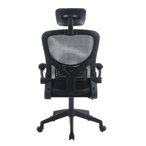 woo-50955 BF3055 ΠΟΛΥΘΡΟΝΑ ΓΡΑΦΕΙΟΥ- ΔΙΕΥΘΥΝΤΗ, MESH ΜΑΥΡΟ