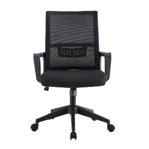 woo-50960 BF2965 ΠΟΛΥΘΡΟΝΑ ΓΡΑΦΕΙΟΥ ΥΦΑΣΜΑ ΜΑΥΡΟ MESH