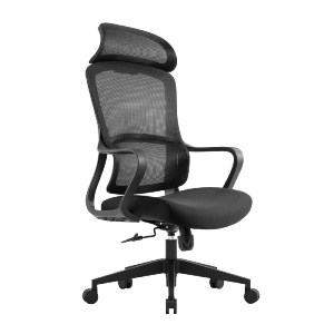 woo-50985 BF3010 ΠΟΛΥΘΡΟΝΑ ΓΡΑΦΕΙΟΥ ΔΙΕΥΘΥΝΤΗ, MESH ΜΑΥΡΟ, ΥΦΑΣΜΑ ΜΑΥΡΟ