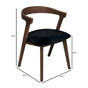 woo-51036 SANDRA ΚΑΡΕΚΛΑ ΤΡΑΠΕΖΑΡΙΑΣ, ΑΠΟΧΡΩΣΗ ΚΑΡΥΔΙ, PU ΜΑΥΡΟ