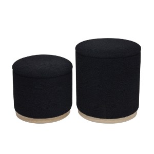 woo-51054 MATIC SET-2 ΣΚΑΜΠΟ-ΤΡΑΠΕΖΑΚΙ ΜΕ ΑΠΟΘΗΚΕΥΤΙΚΟ ΧΩΡΟ, TEDDY ΥΦΑΣΜΑ ΜΑΥΡΟ