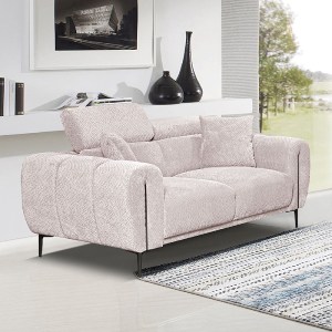 woo-51097 SEVILLE KΑΝΑΠΕΣ 2ΘΕΣΙΟΣ ΣΑΛΟΝΙΟΥ - ΚΑΘΙΣΤΙΚΟΥ, TEDDY ΥΦΑΣΜΑ ΜΠΕΖ