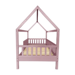 woo-51326 DREAM MONTESSORI ΠΑΙΔΙΚΟ ΚΡΕΒΑΤΙ, ΓΙΑ ΣΤΡΩΜΑ 90X190CM, ΞΥΛΟ ΠΕΥΚΟΥ ΑΠΟΧΡΩΣΗ ΡΟΖ